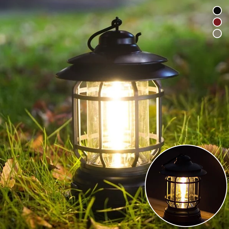 Tragbare Retro Camping Lampe