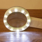 12 LED-Lampenlupen