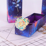 Bunte Galaxy Rose mit Love