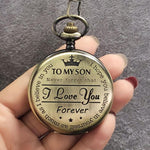 "To My Son" Quarz-Taschenuhr