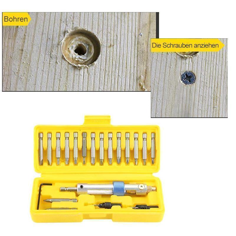 20 Stück Bohrschrauber Schraubenzieher Set