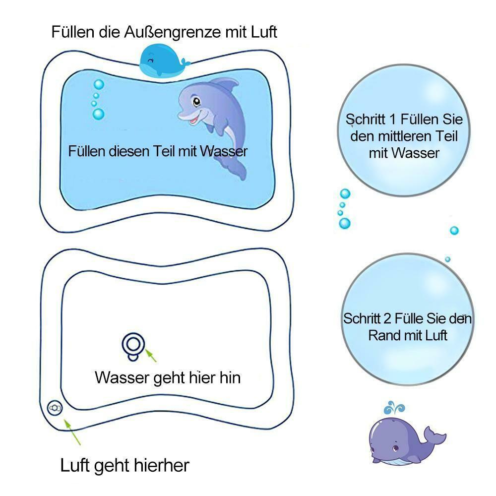 Aufblasbare Wassermatte für Babys 66*50 cm