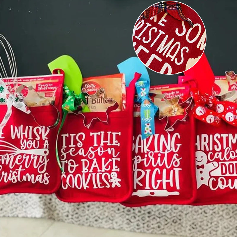 Weihnachtsbackhandschuhe - Geschenktüte